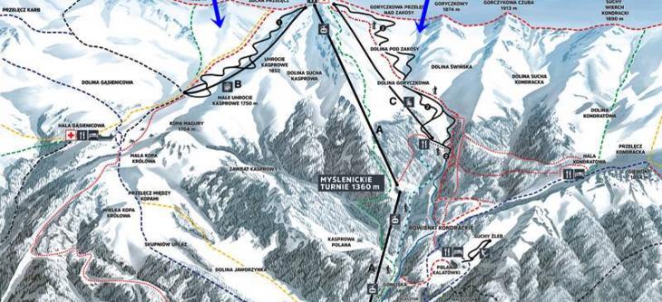 zakopane ski map